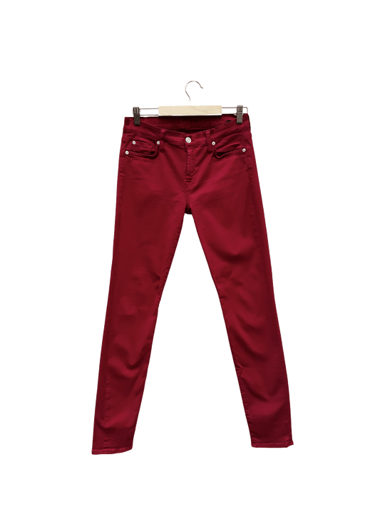 Jean Slim Rouge - Taille XS