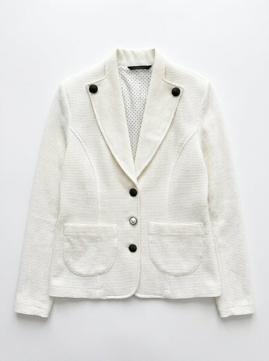 Blazer Blanc Taille 38 Seconde main Donna Dura CoClo Femmes
