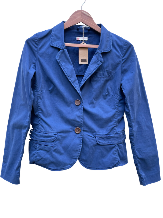 Blazer Bleu Marine Taille M CoClo Custom Upcycling Femmes