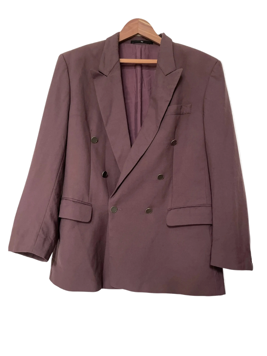 Blazer Violet Taille Oversize CoClo Custom Upcycling femmes