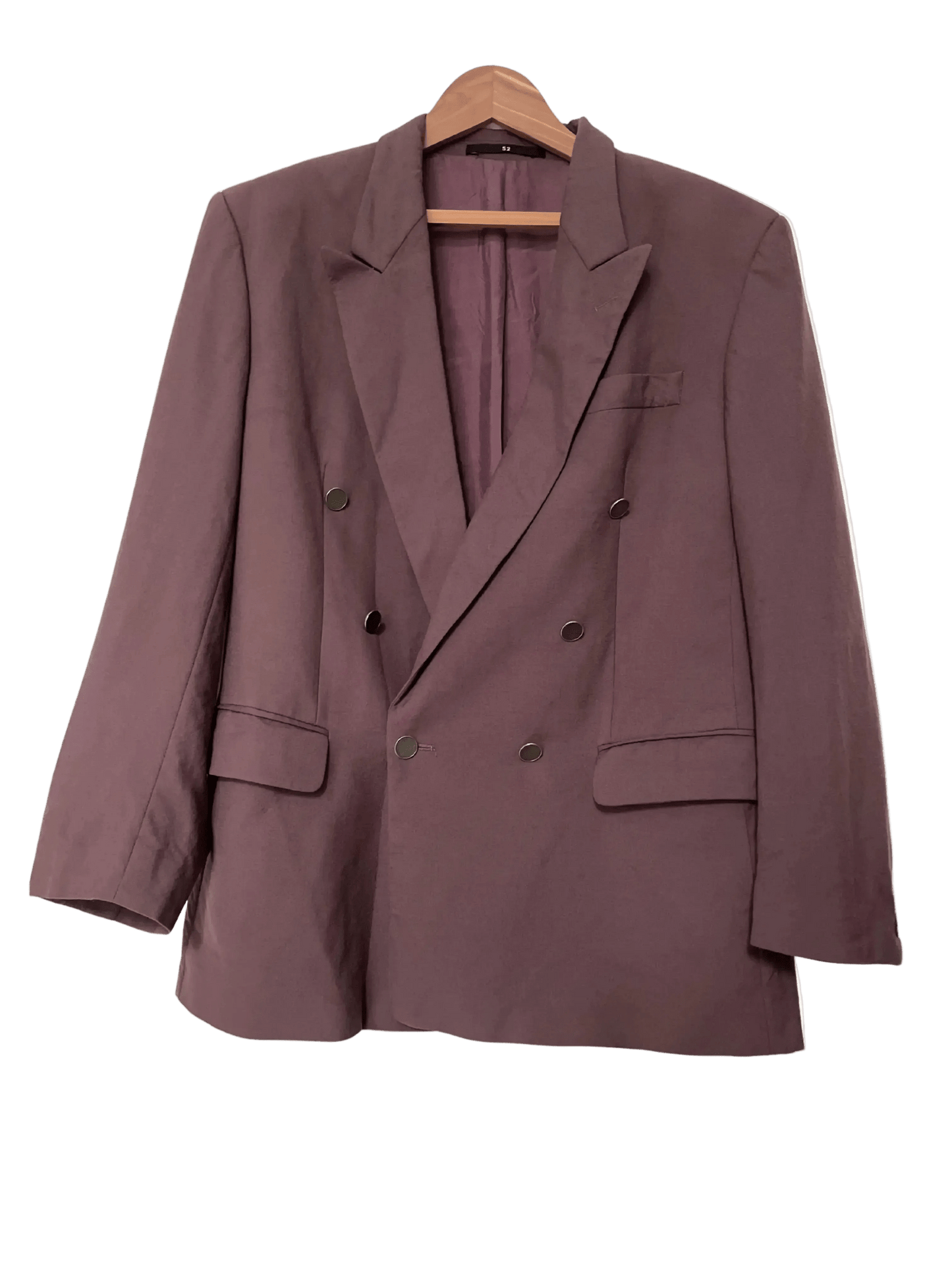 Blazer Violet Taille Oversize CoClo Custom Upcycling femmes