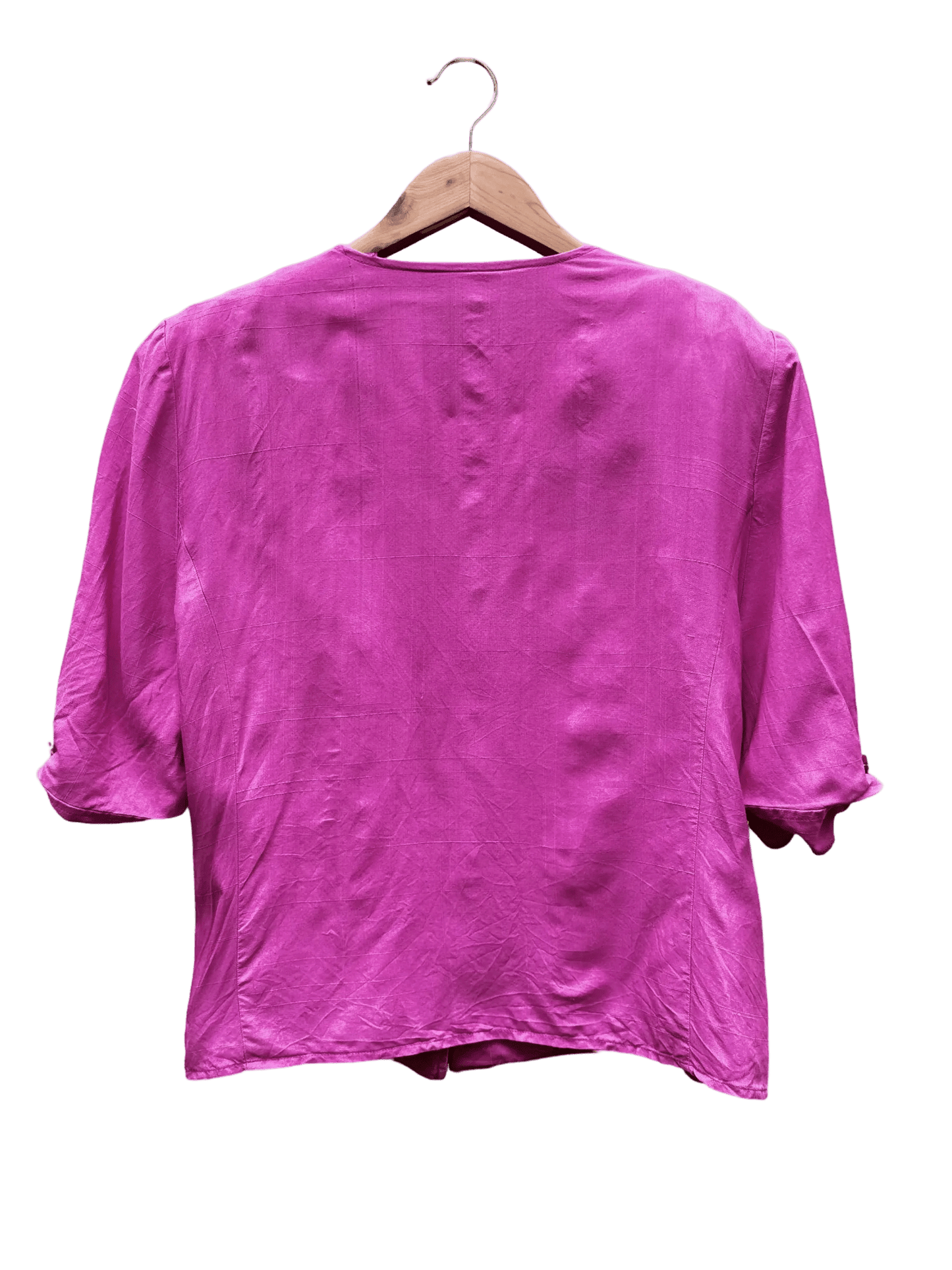 Blouse Fuchsia Taille L CoClo Custom Upcycling Femmes