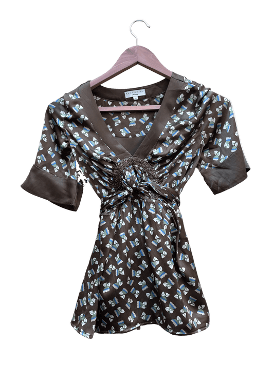 Blouse Marron - Taille 36 CoClo Custom seconde main femmes