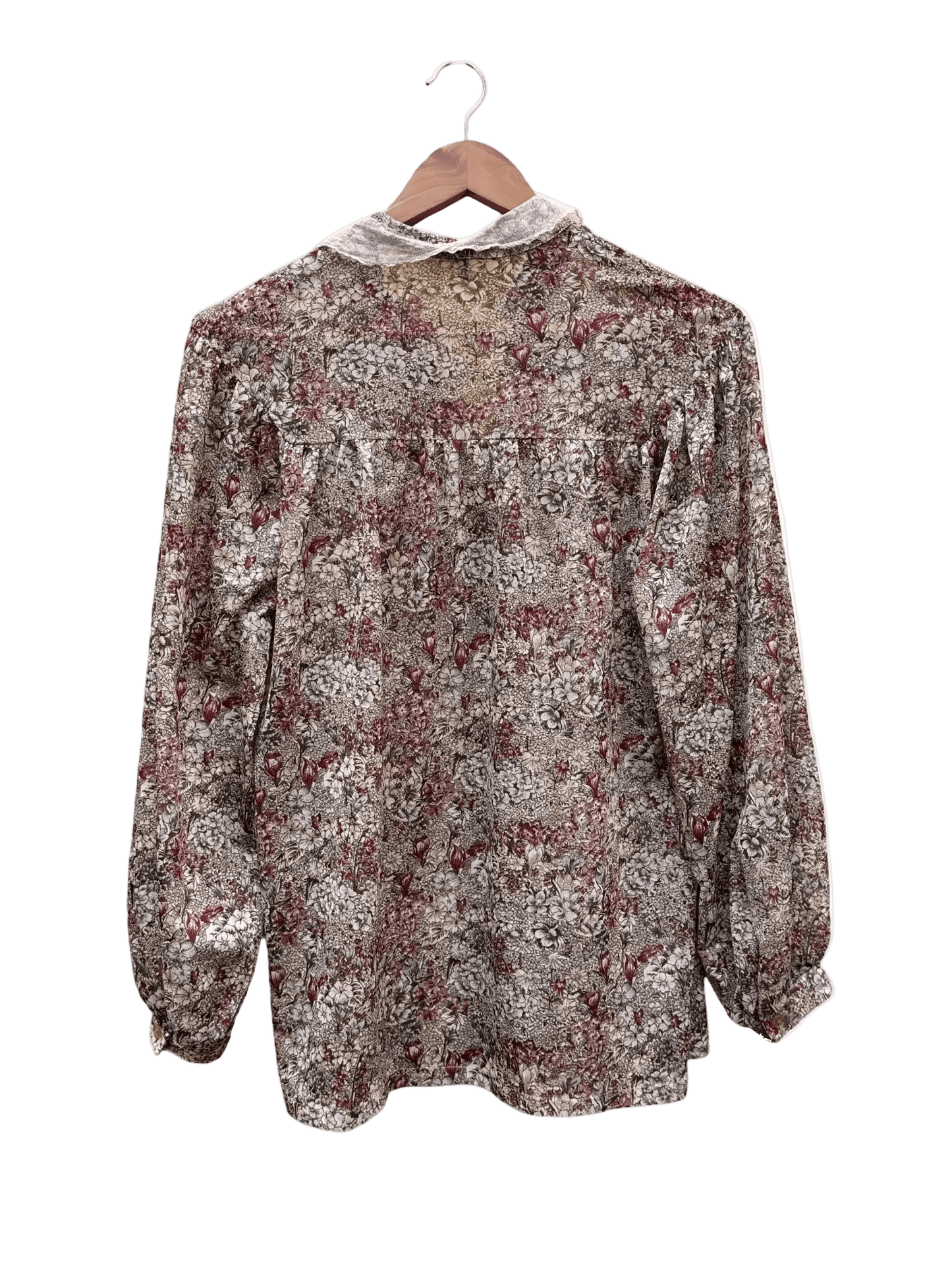 Chemise Fleurie Taille 40 CoClo Custom Upcycling femmes