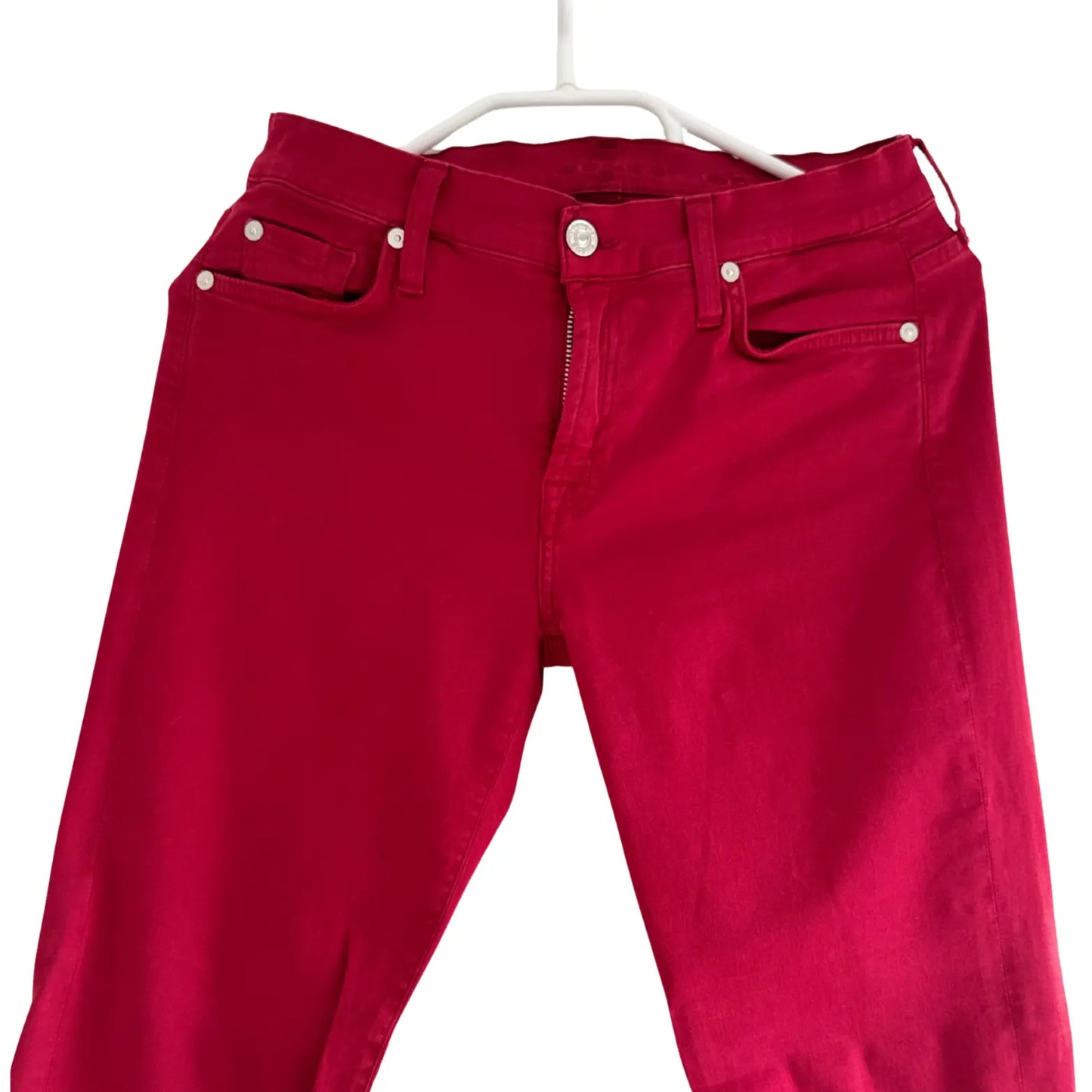 Jean slim rouge - Taille 27 7 For All Mankind
