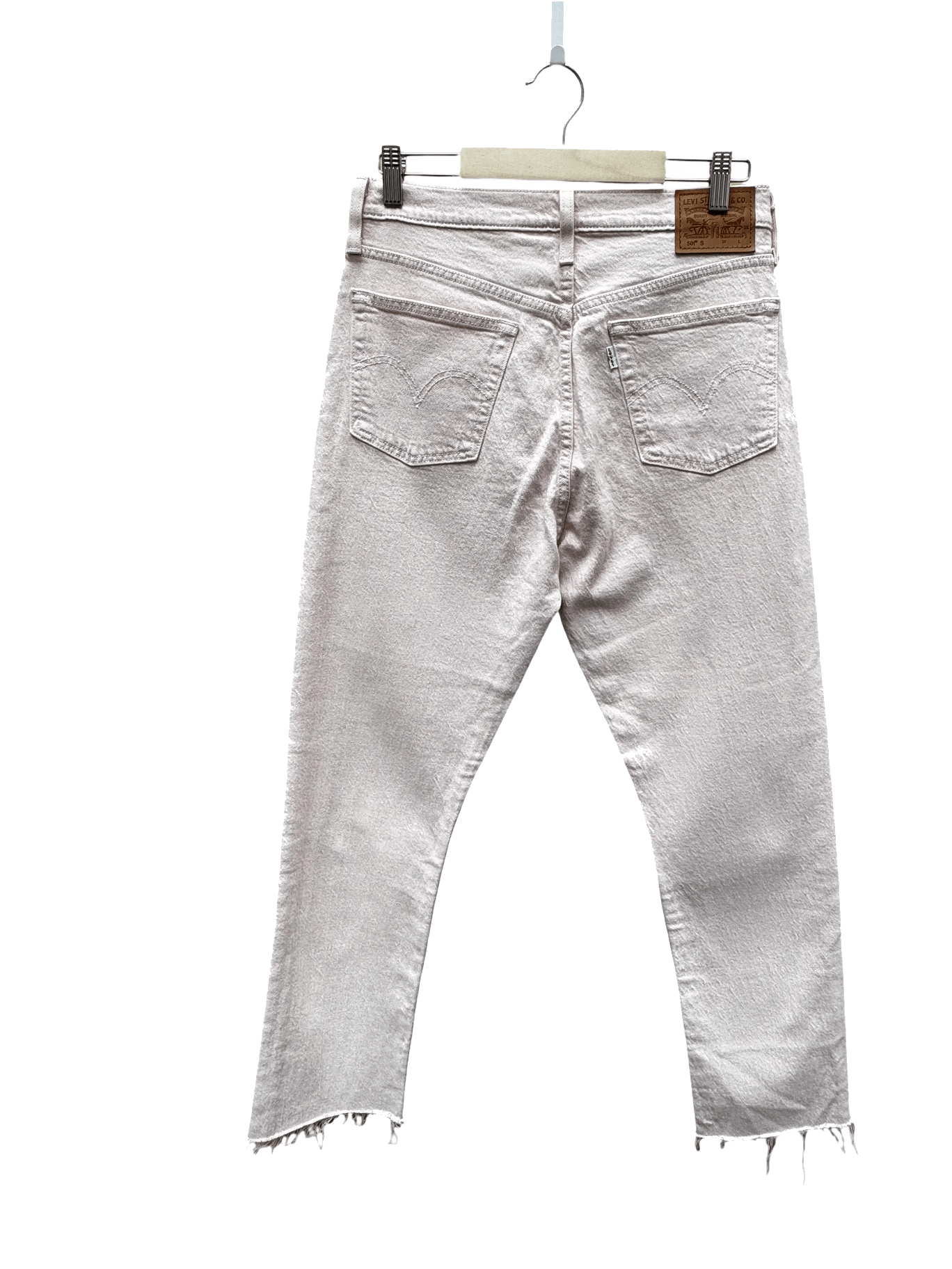 Jean_Droit_Rose_Taille_W28_L32_-_levis_Seconde_main_CoClo_Femmes