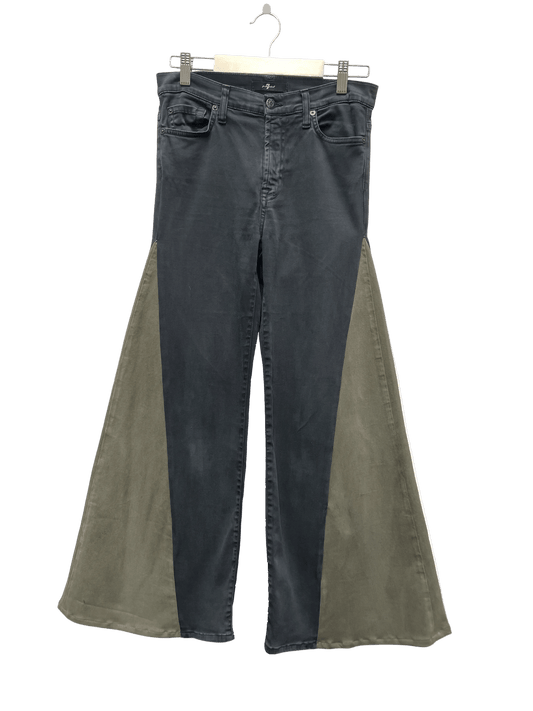 Jean_Noir_Kaki_-_Taille_28_CoClo_Custom_Seconde_main_femmes