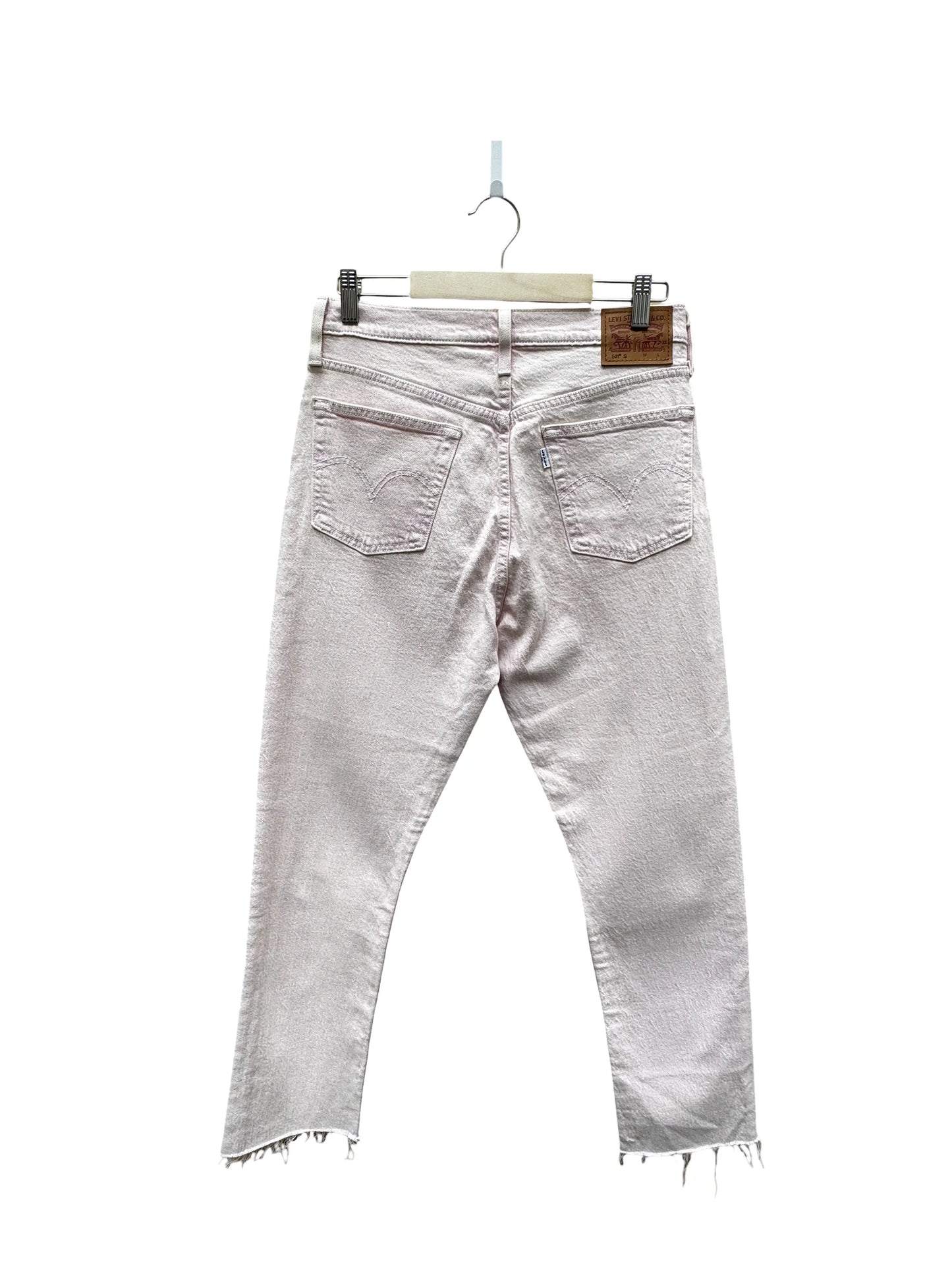 Jean droit rose Taille W28/L32 seconde main femme