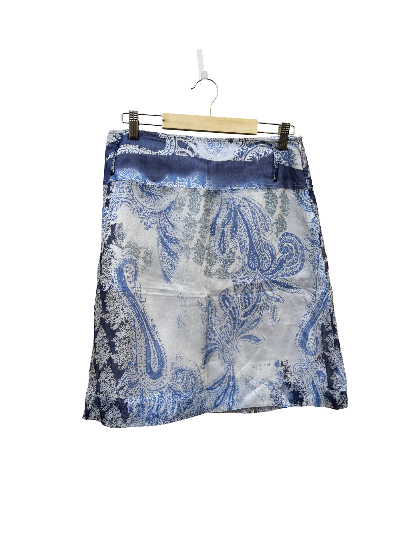 Jupe Blanche & Bleue Taille 1/S PaulineB CoClo Seconde main Femmes