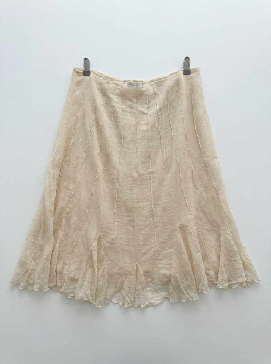 Jupe Caroline Bliss dentelles beige Taille 44 Seconde main CoClo Femmes