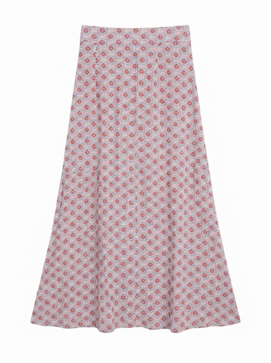 Jupe longue taille 34 imprime rouge River Wood Seconde main CoClo Femmes