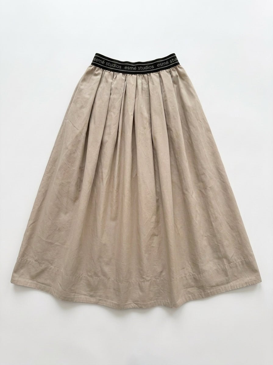 Jupe midi beige esme studios Seconde main CoClo Femmes