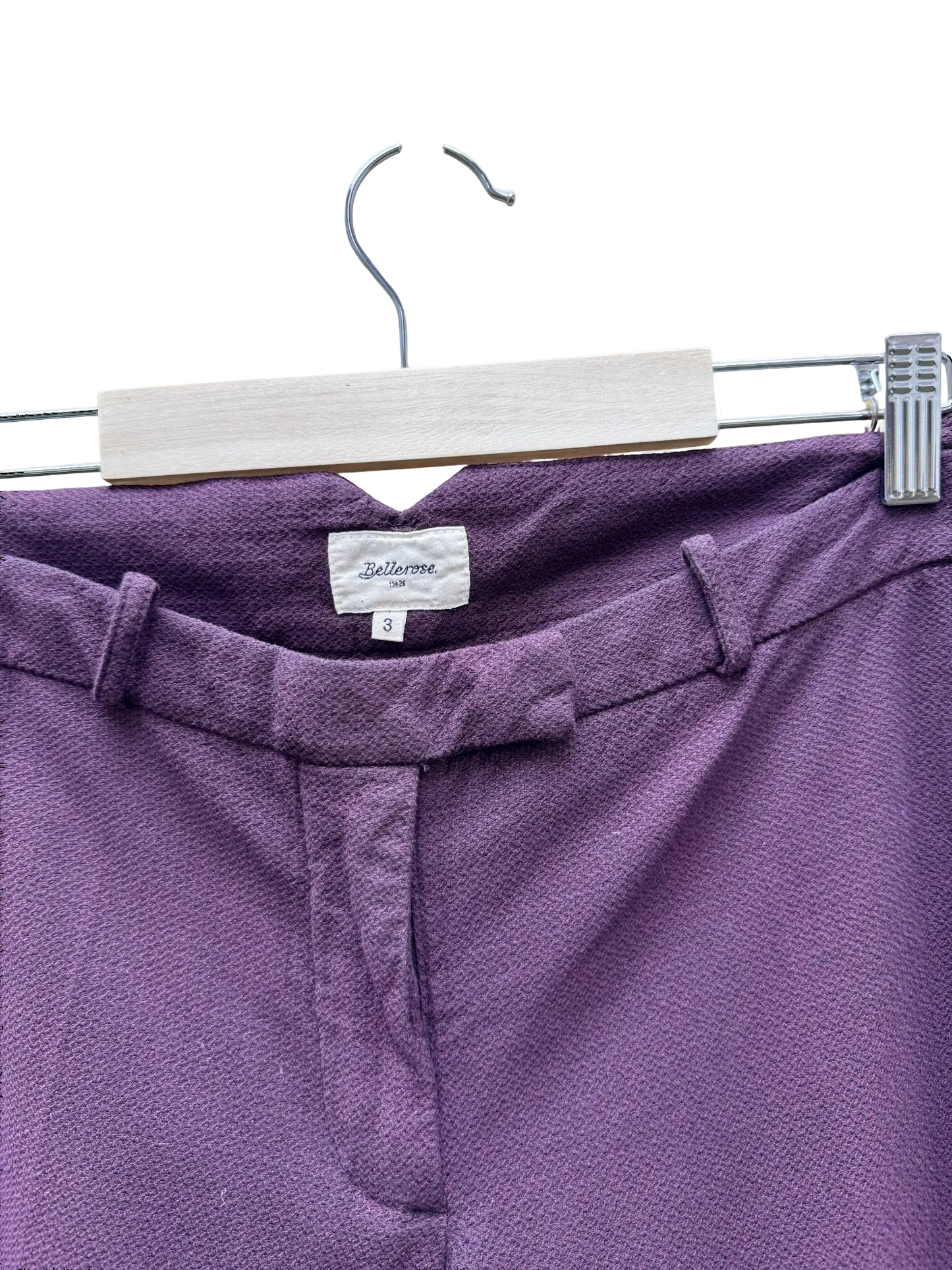 Pantalon_Aubergine_-_Taille_3_L_-_Bellerose_CoClo Seconde main _Femmes