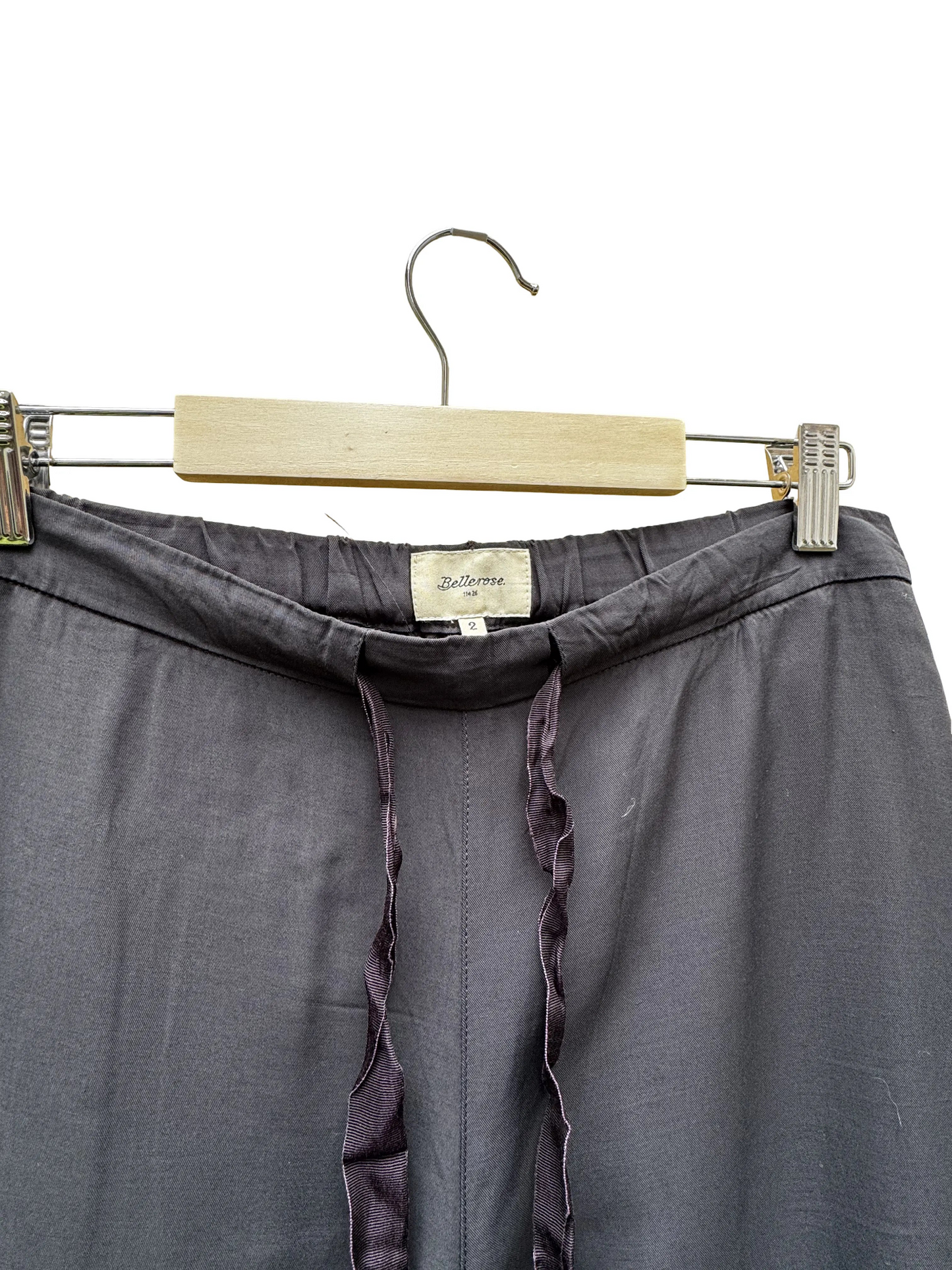 Pantalon_Noir Taille 2 BelleroseCoClo Seconde main Femmes
