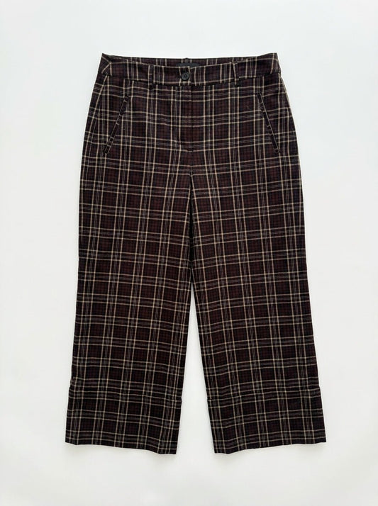 Pantalon Taille 38 carreaux marron River Wood Seconde main CoClo femmes