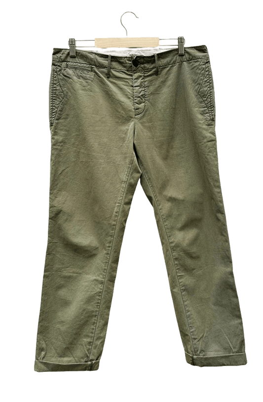 Pantalon Vert Kaki Taille 3/L Bellerose Seconde main CoClo Femmes