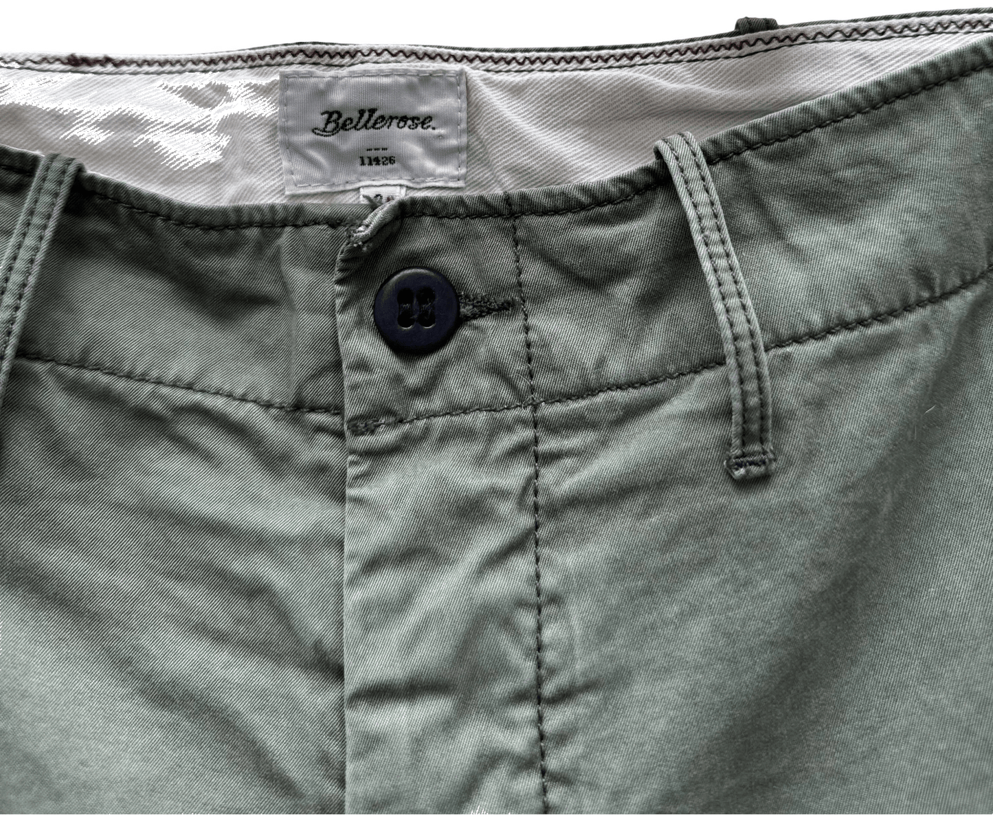 Pantalon Vert Kaki Taille 3/L Bellerose Seconde main CoClo Femmes