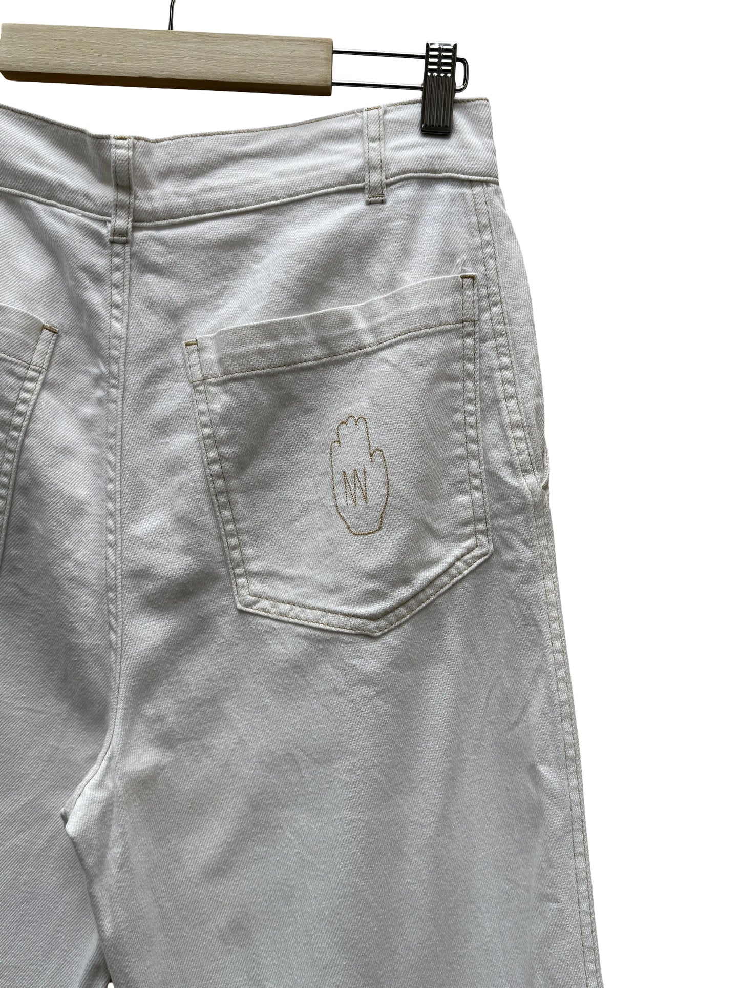 Pantalon blanc Taille S seconde main femme