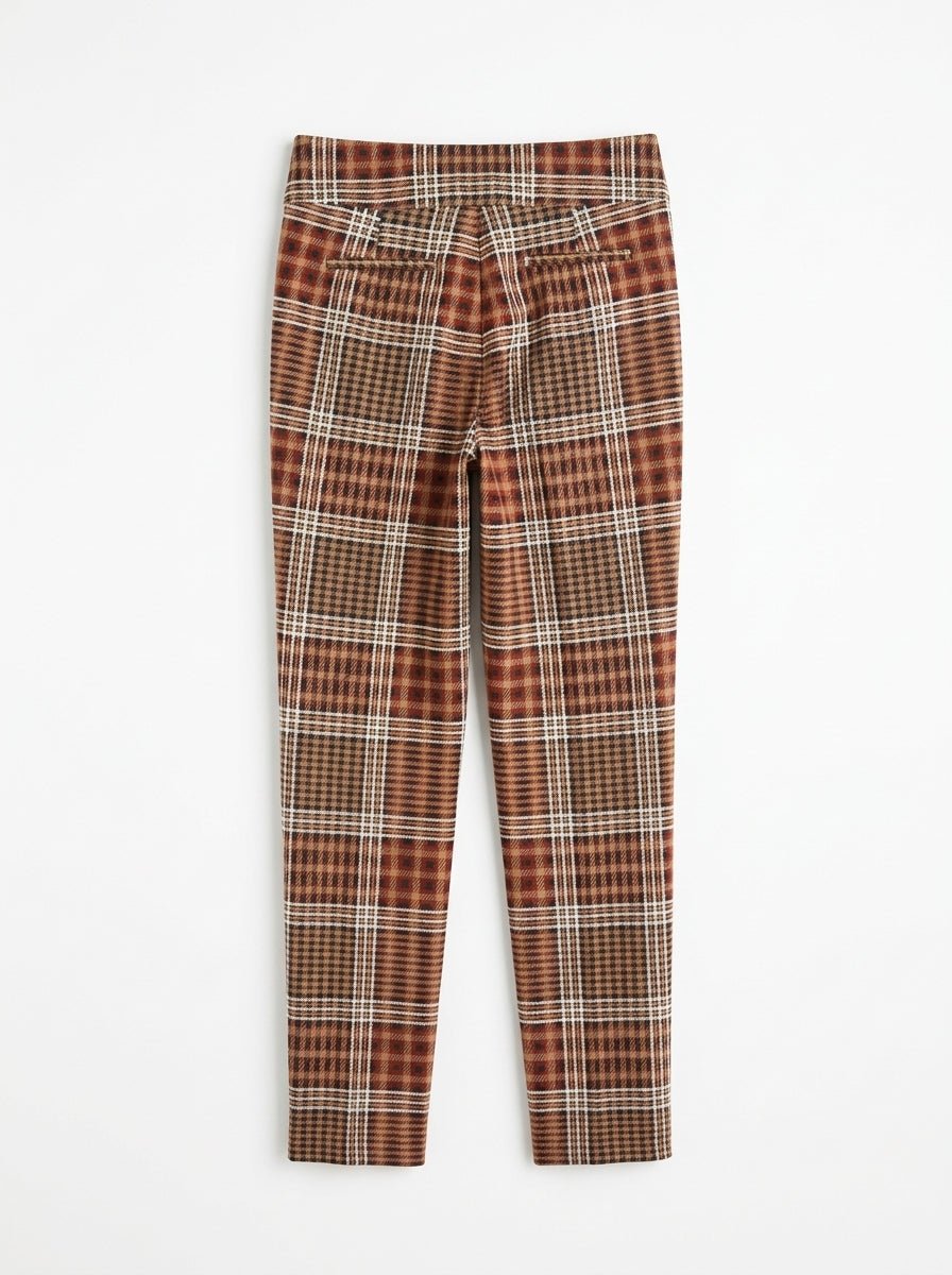 Pantalon carreaux marron taille 36 Dona Dura Seconde main CoClo Femmes
