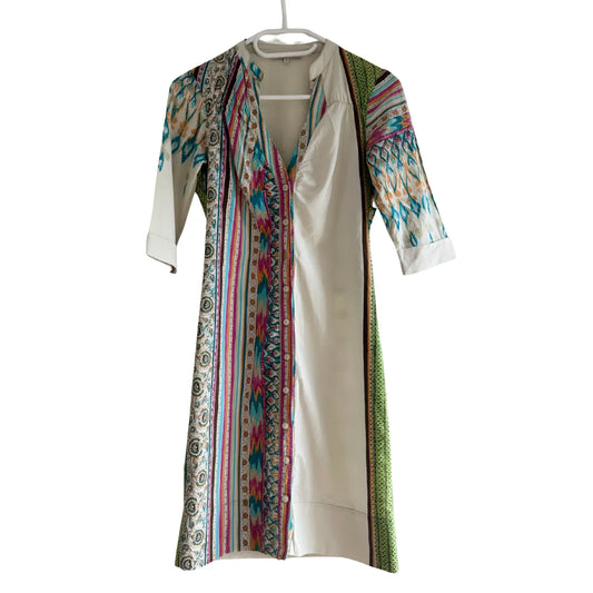 Robe beige à motif - Taille 1/36 Maje