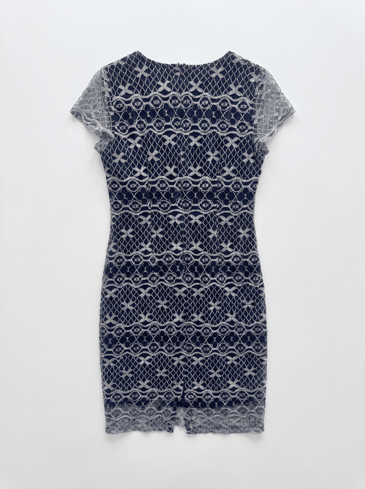 Robe dentelle bleu taille 36 Dona Dura Seconde main CoClo Femmes