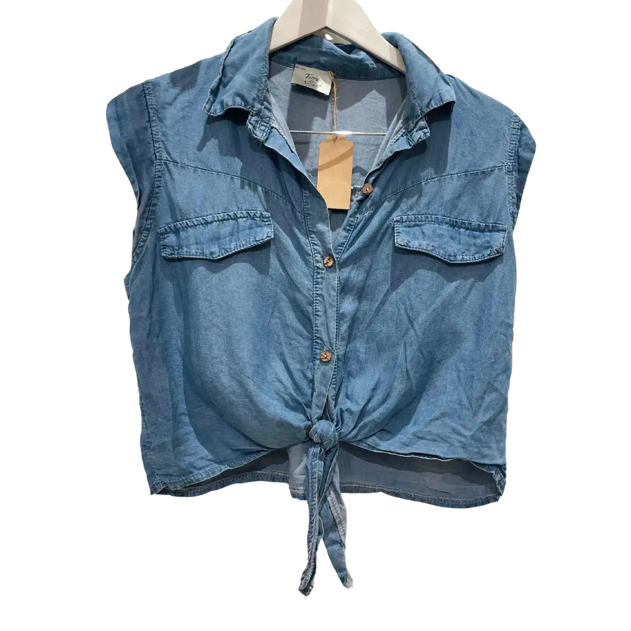 T-shirt Bleu Denim Taille S Tierra di Siena CoClo Seconde main Femmes