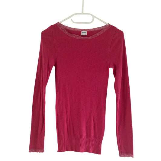 T-shirt manche longue rose - Taille 36 Brora