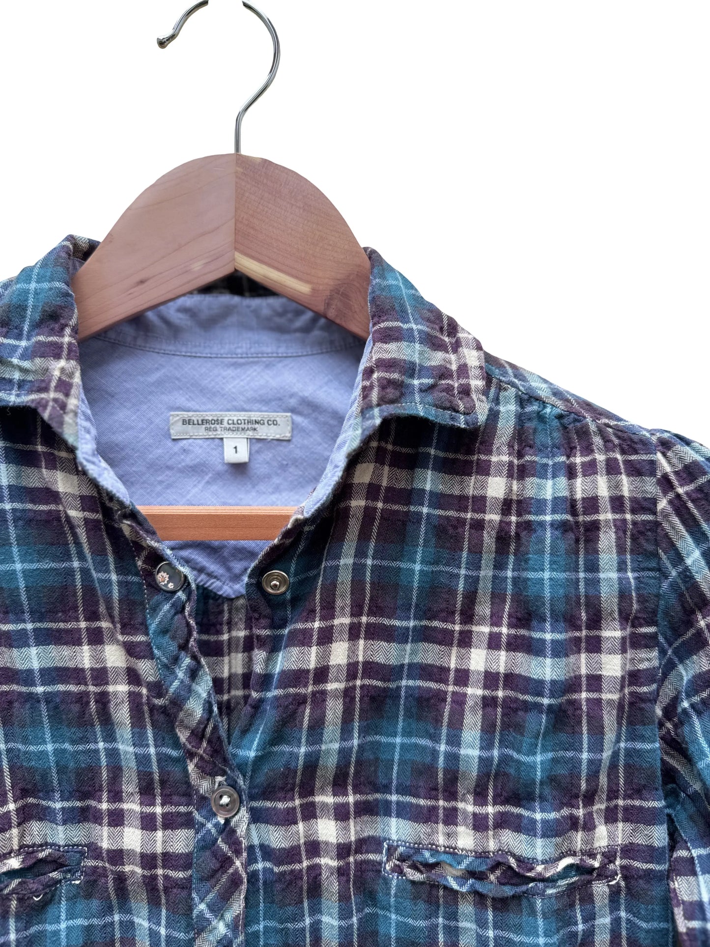 Chemise à carreaux Taille S Bellerose seconde main femme