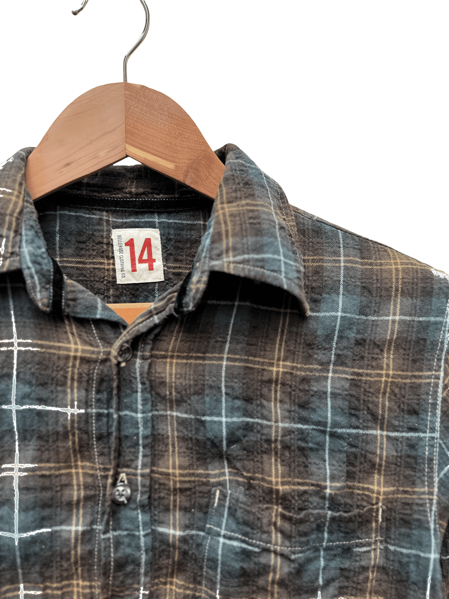 chemise a carreaux taille xs bellerose seconde main femme