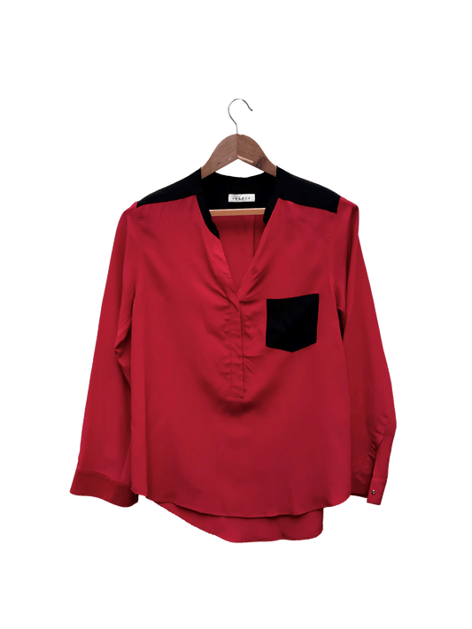 chemise rouge sandro taille 2 m seconde main femme