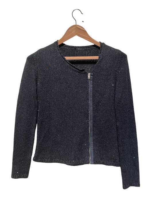 gilet bleu marine taille m ikks seconde main femme