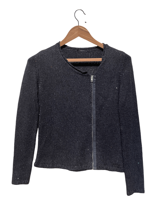 gilet bleu marine taille m ikks seconde main femme