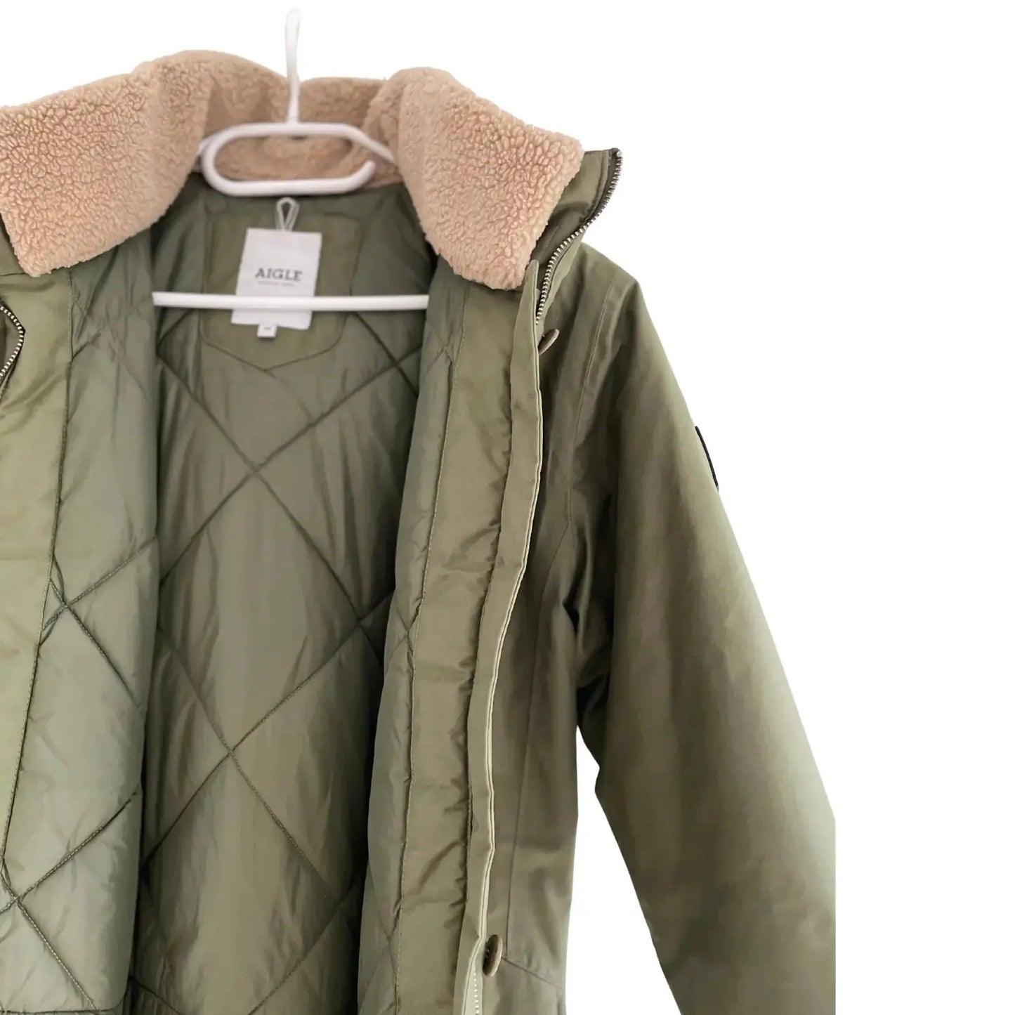 Manteau kaki taille 36 Aigle seconde main femme