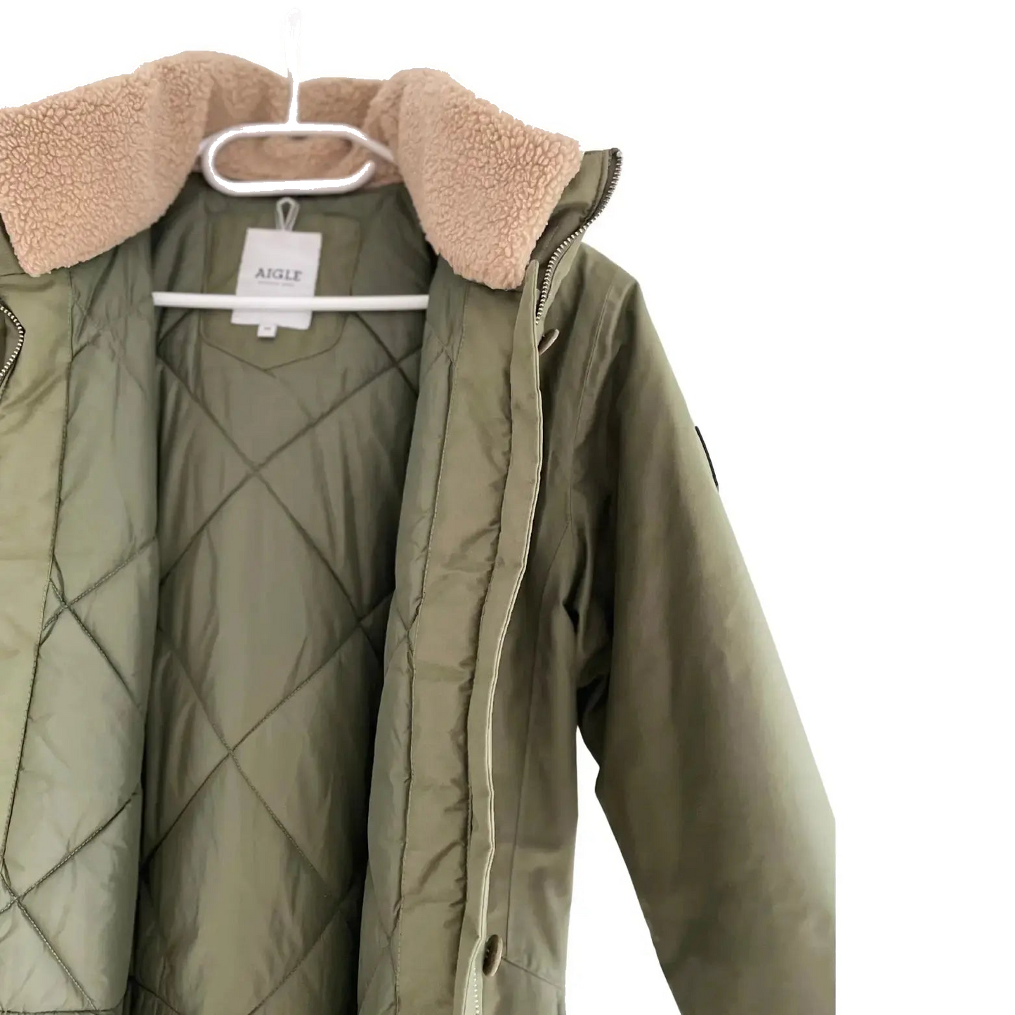 manteau kaki taille 36 aigle seconde main femme