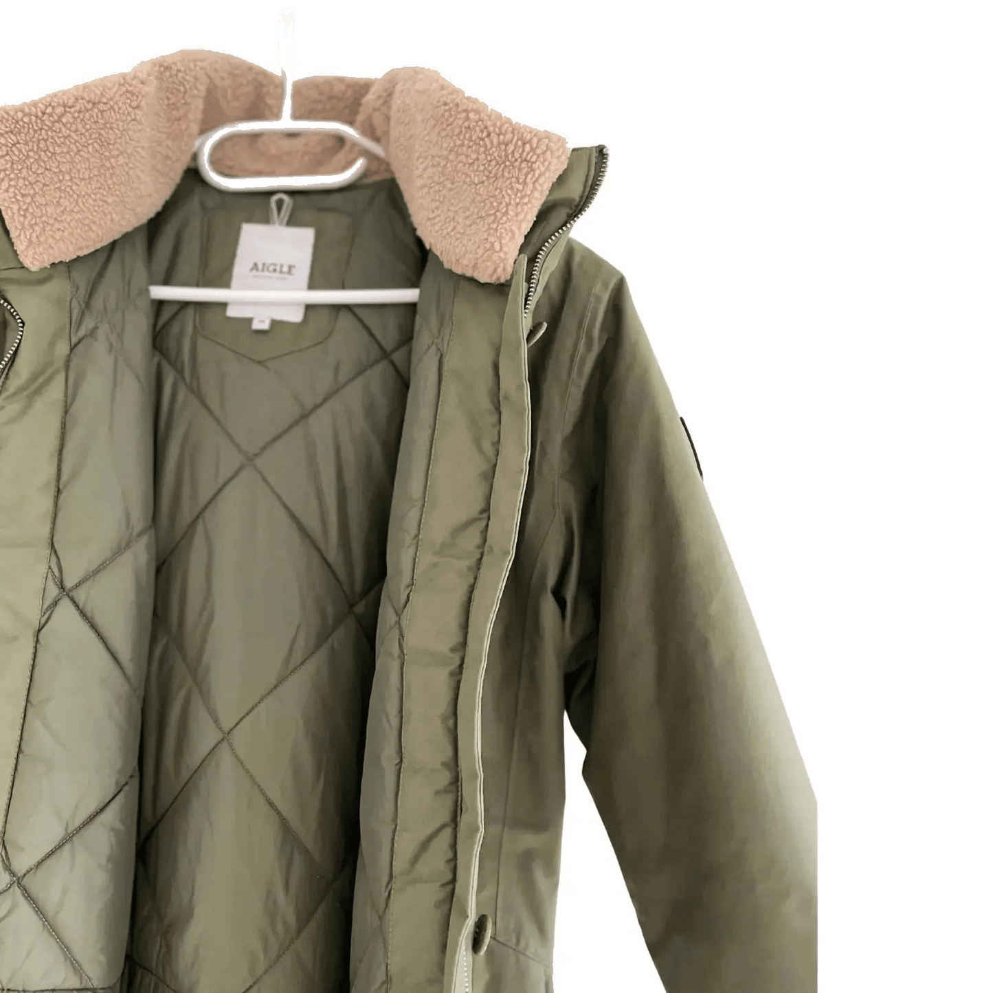 manteau kaki taille 36 aigle seconde main femme