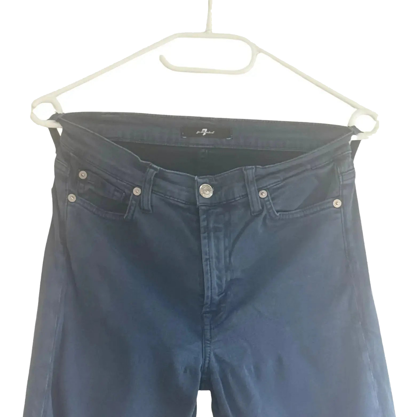 pantalon bleu marine taille 27 7 for all mankind seconde main femme