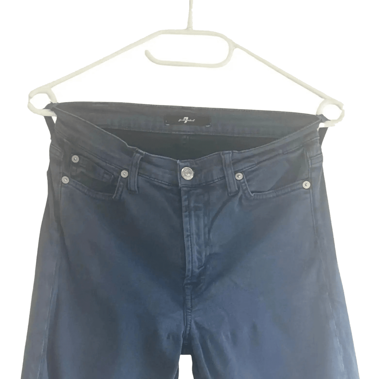 pantalon bleu marine taille 27 7 for all mankind seconde main femme