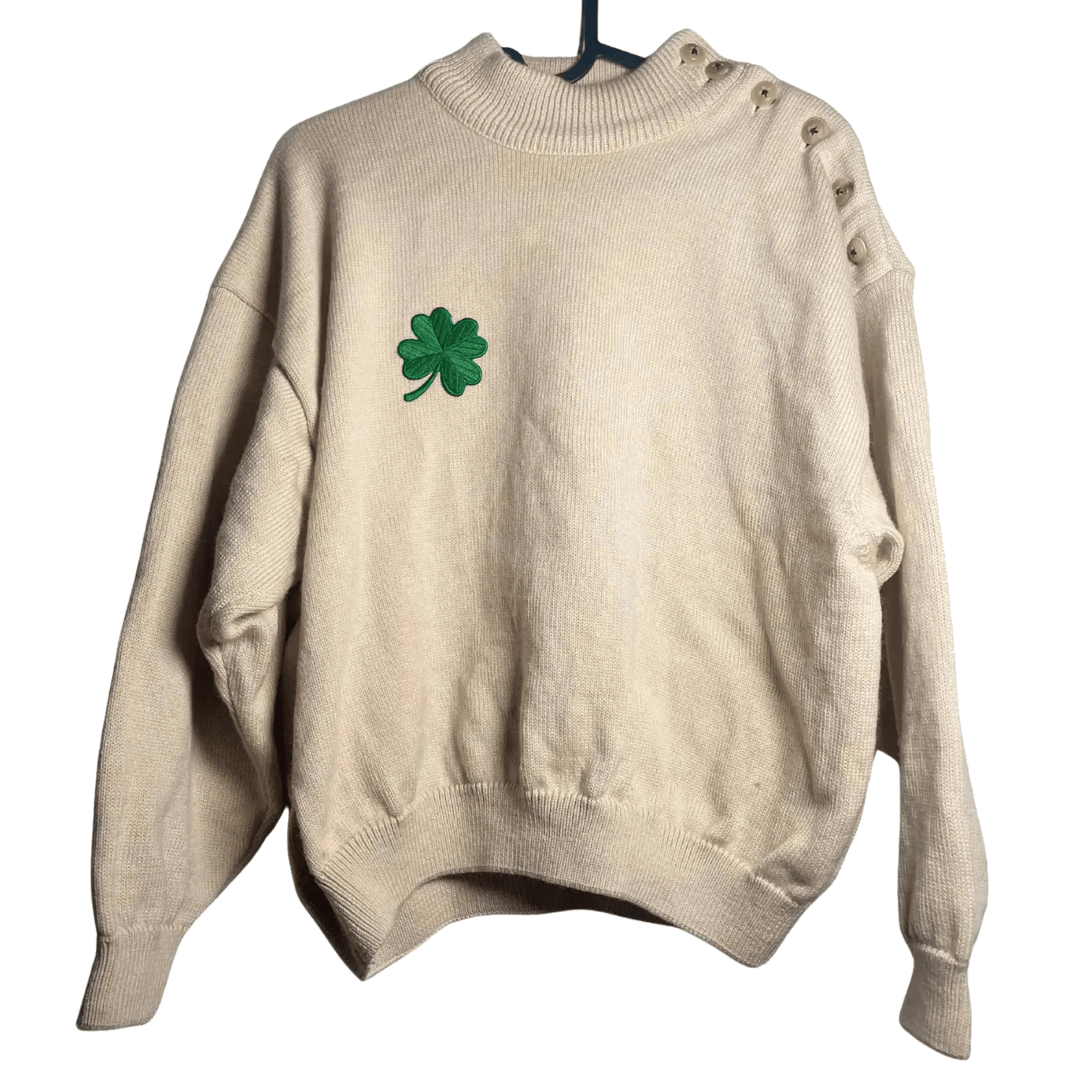 pull beige taille 2 m coclo custom seconde main femme