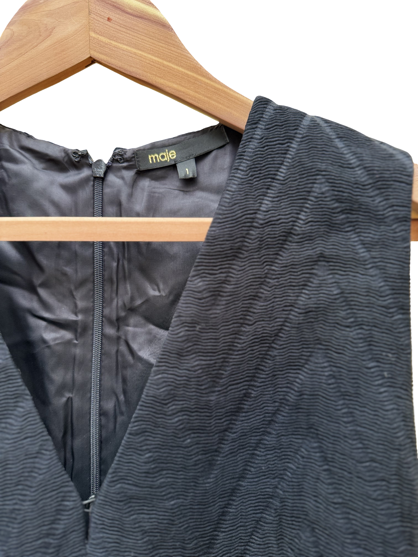 robe noire taille 1 s maje seconde main femme