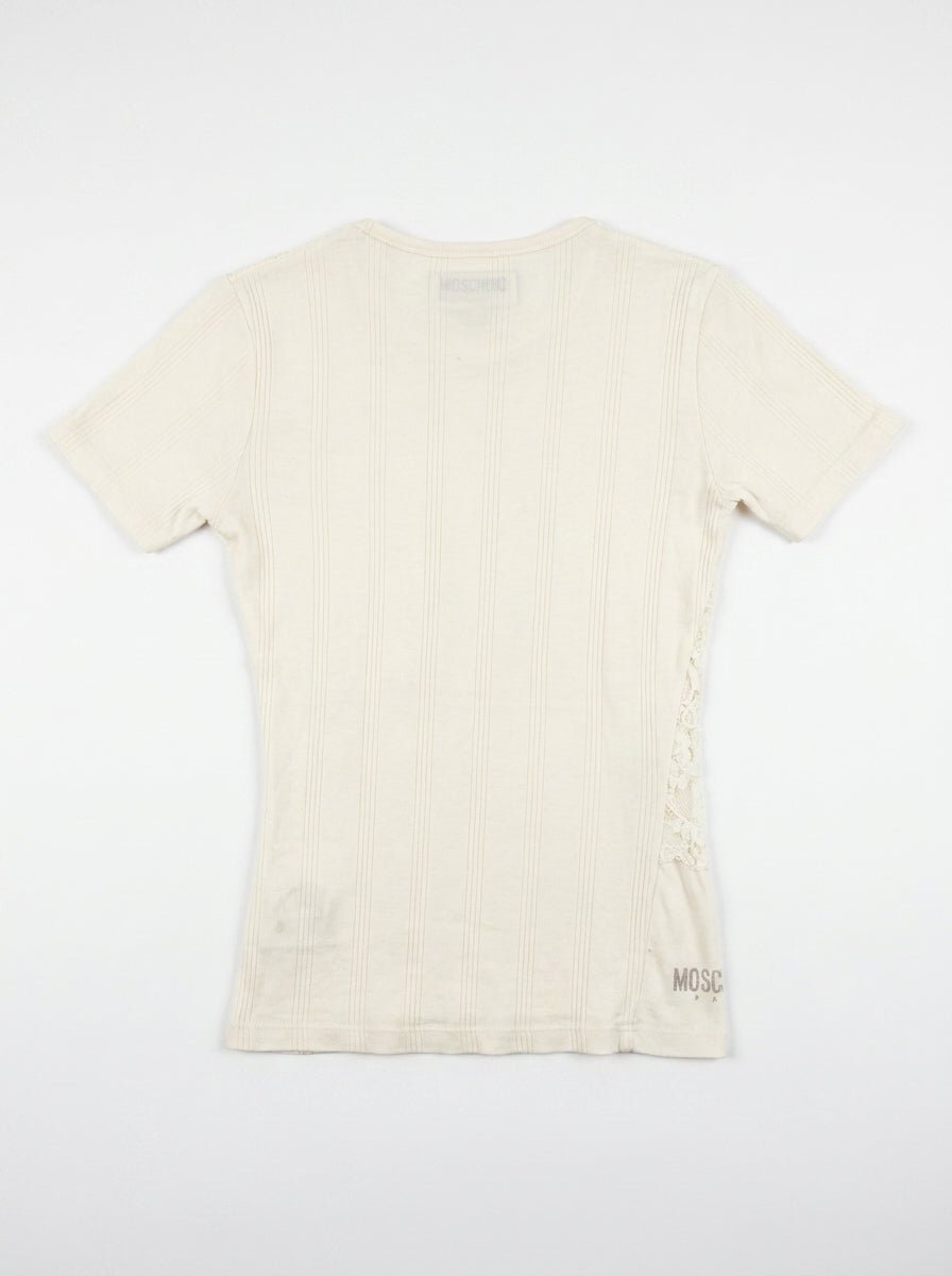 t-shirt Moschino blanc casse Seconde main CoClo femmes