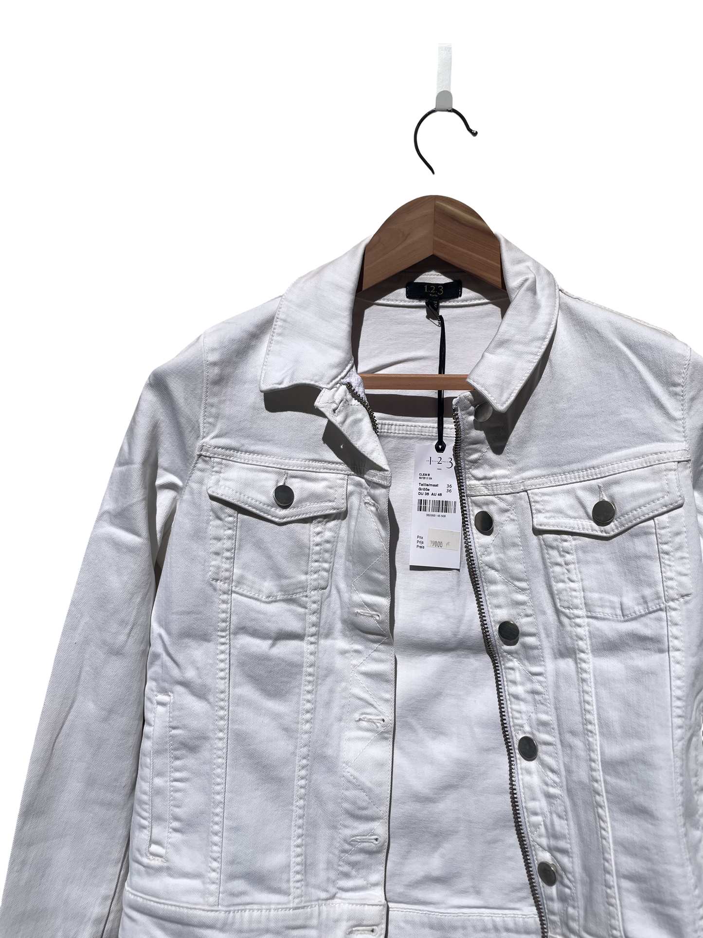veste blanche taille 38 maison 123 seconde main femme