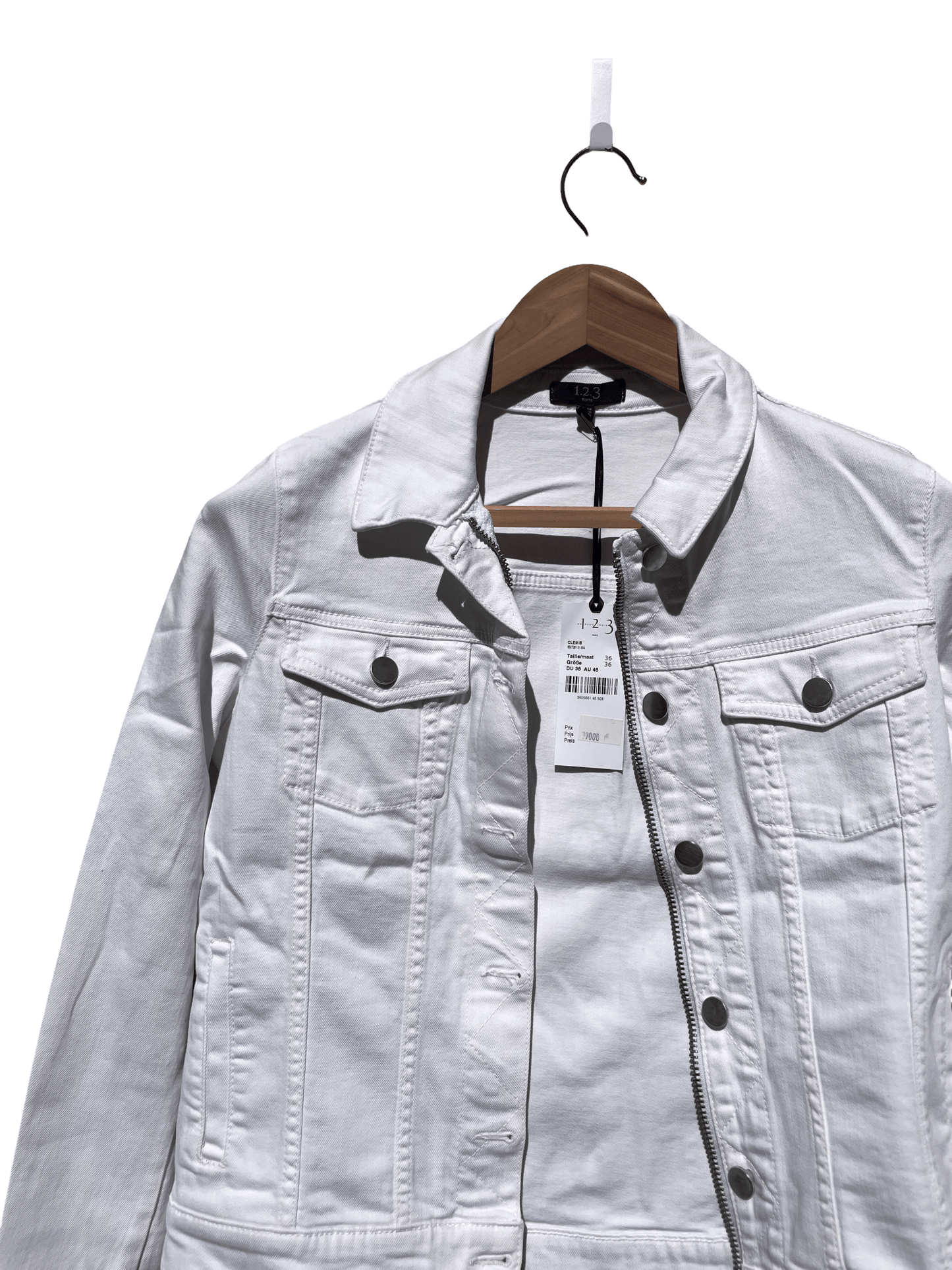 veste blanche taille 38 maison 123 seconde main femme