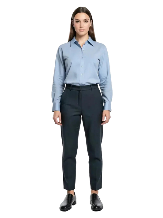 Grey Cigarette Trousers - Size 3/L