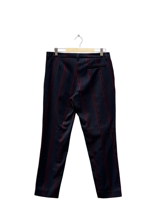 Blue & Burgundy Trousers - Size 2/M