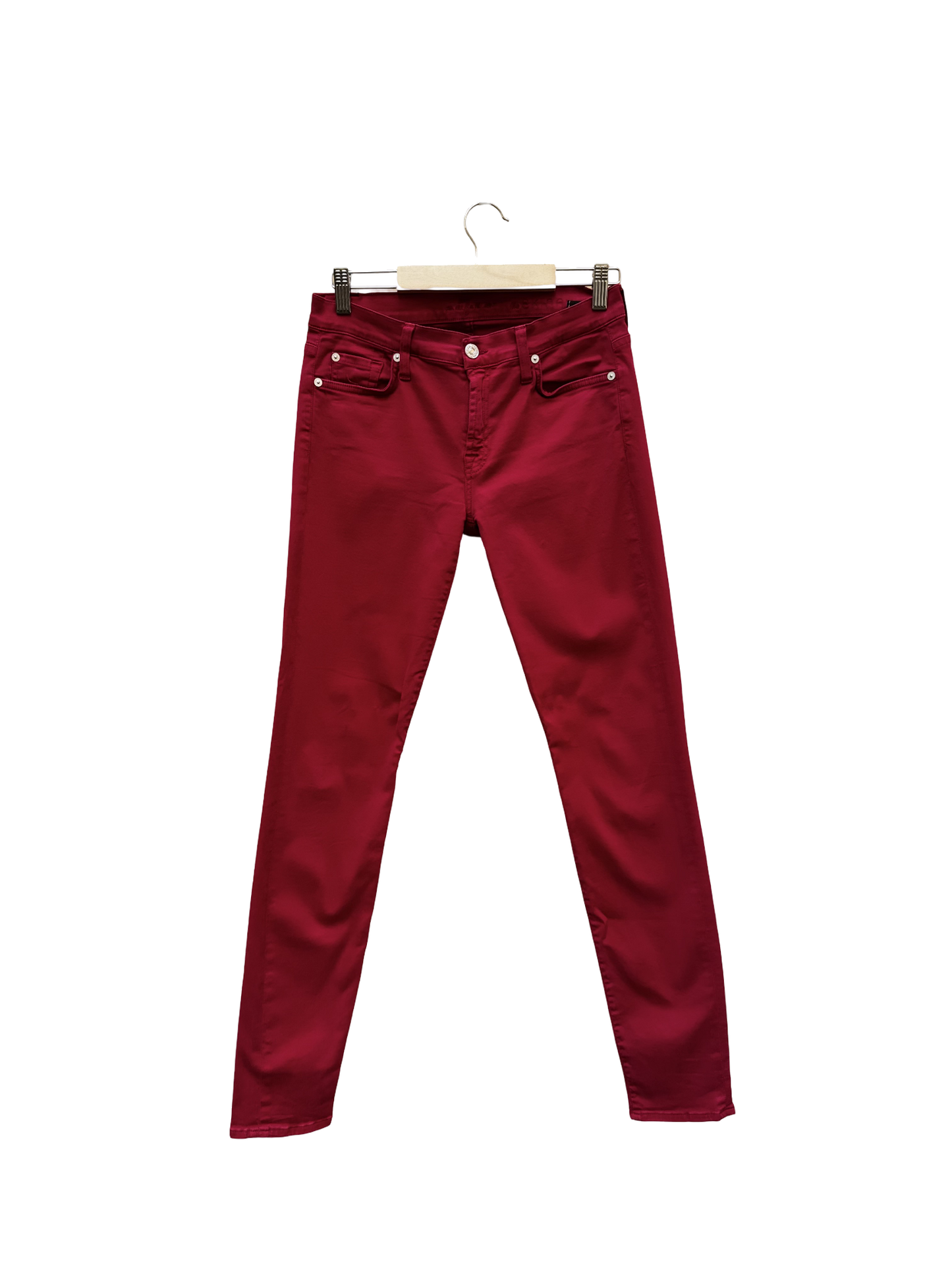 Jean Slim Rouge - Taille XS
