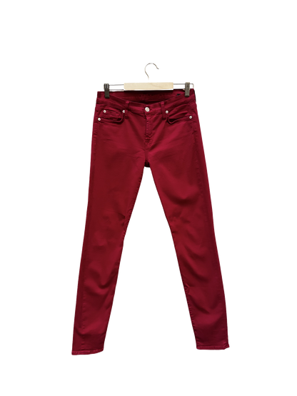 Jean Slim Rouge - Taille XS