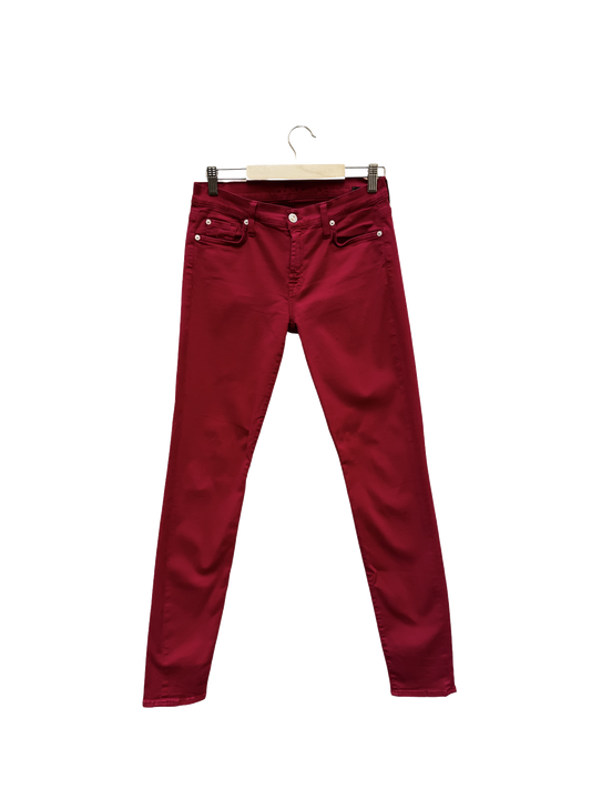 Jean Slim Rouge - Taille XS