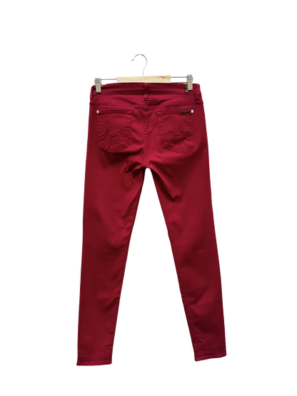 Jean Slim Rouge - Taille XS