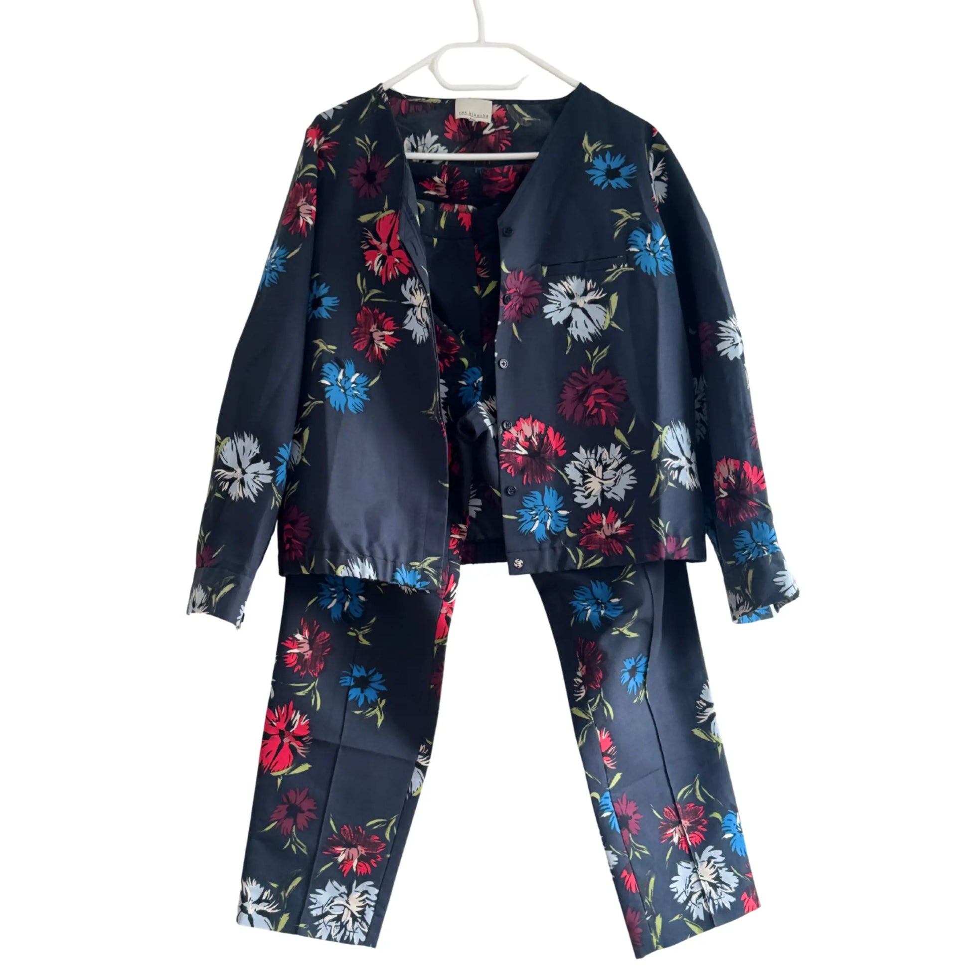 Blazer à fleurs - Taille 3/L Rue Blanche