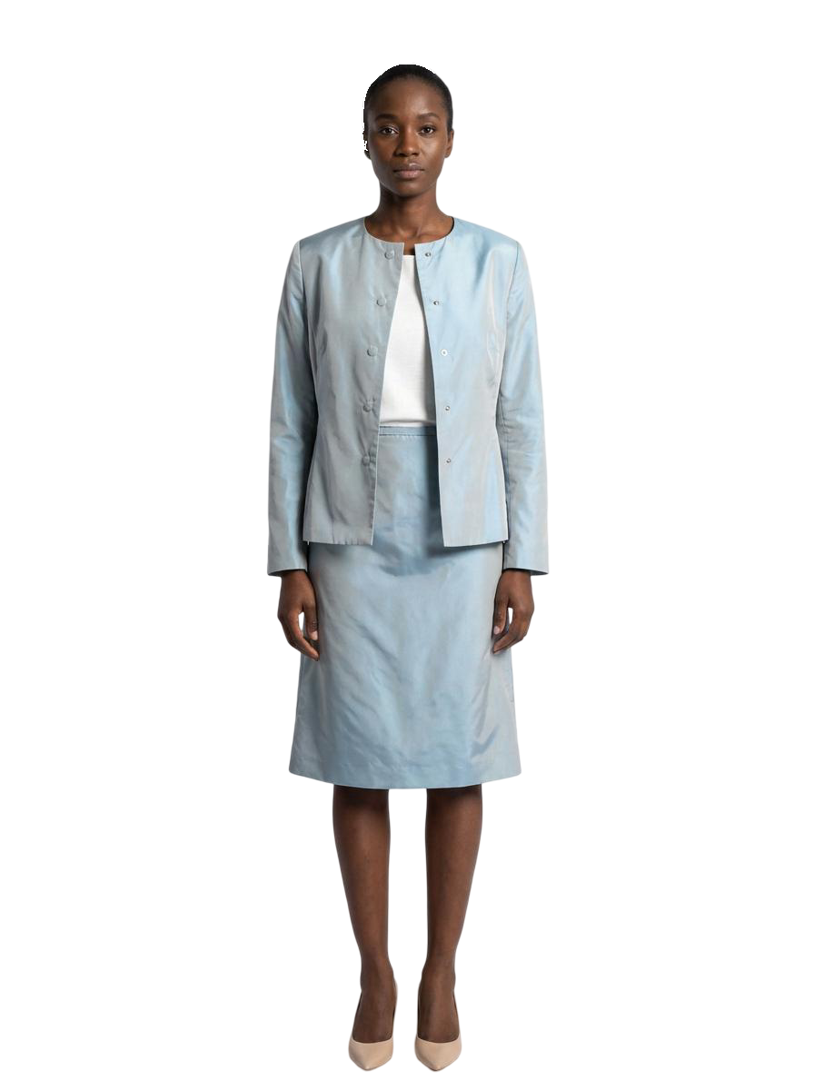 Blazer Bleu Ciel Taille 40 Max Mara Seconde main CoClo Femmes